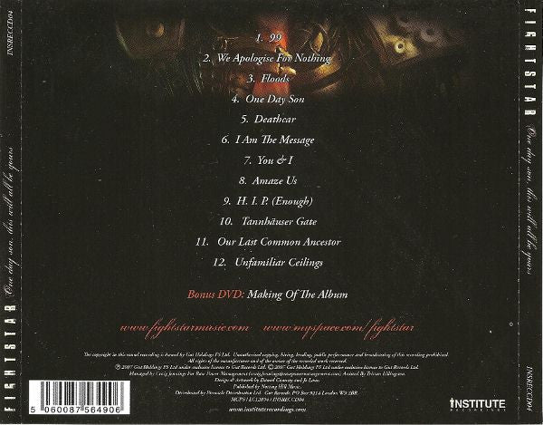 Fightstar : One Day Son, This Will All Be Yours (CD, Album + DVD-V)