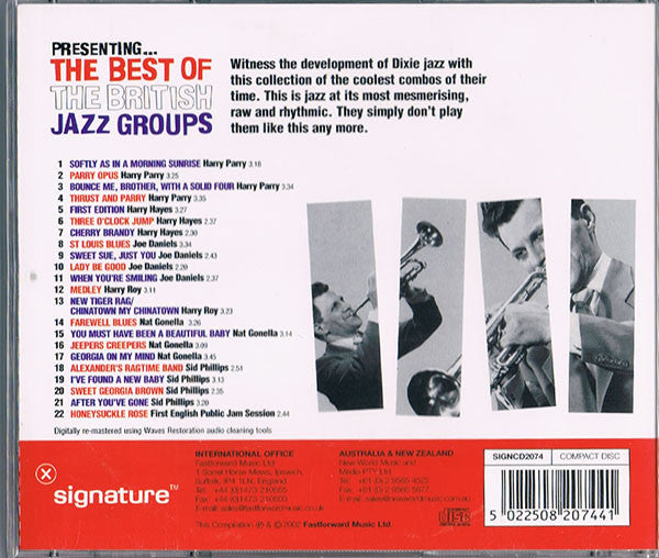 Various : Presenting... The Best Of The British Jazz Groups (CD, Comp, RM)