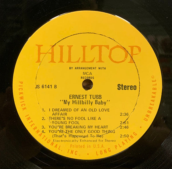 Ernest Tubb : My Hillbilly Baby (LP, Album)
