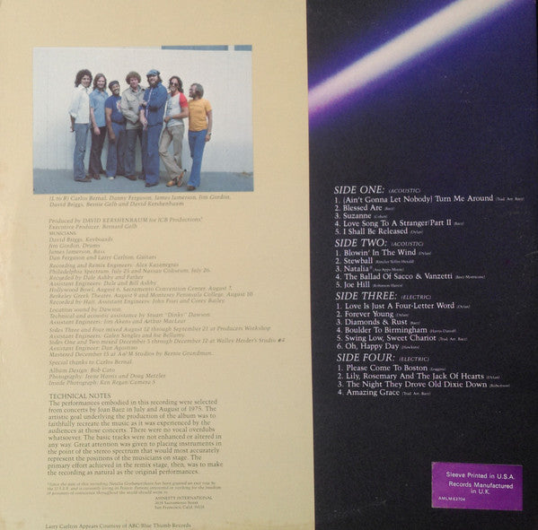 Joan Baez : From Every Stage (2xLP, Album, Gat)