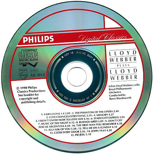 Julian Lloyd Webber : Lloyd Webber Plays Lloyd Webber (CD, Album, PDO)