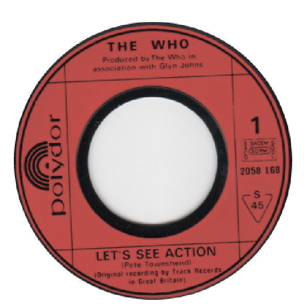 The Who : "Let's See Action" (7", Single)