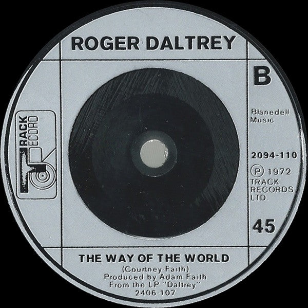 Roger Daltrey : Giving It All Away (7", Single, Sil)