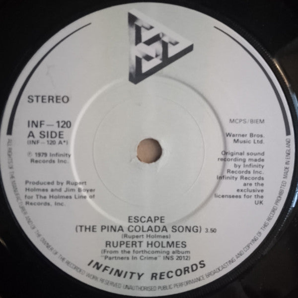 Rupert Holmes : Escape (The Pina Colada Song) (7", Single)