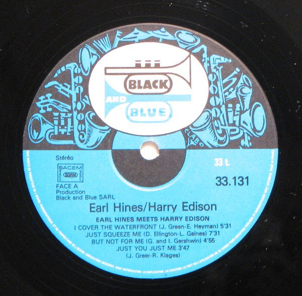 Earl Hines And Harry Edison : Earl Meets Harry (LP, Album)