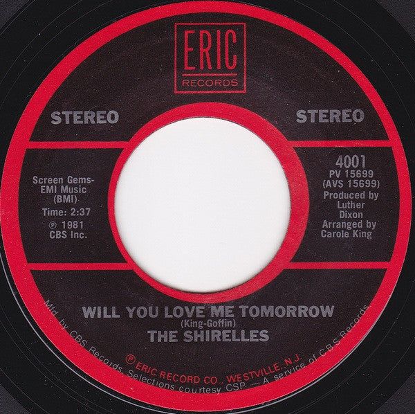 The Shirelles : Will You Love Me Tomorrow / Foolish Little Girl (7", Single)