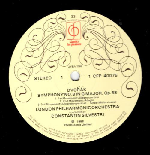 Antonín Dvořák / London Philharmonic Orchestra, Constantin Silvestri : Symphony No. 8 In G Major Etc. (LP, RE)