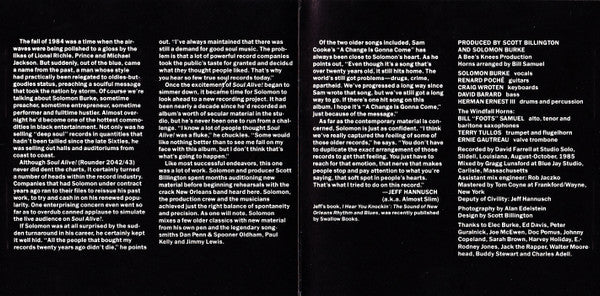 Solomon Burke : A Change Is Gonna Come (CD, Album, RE)