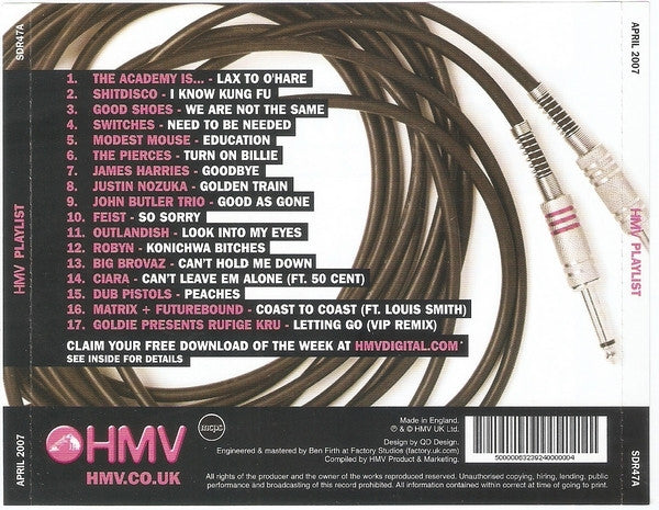 Various : New Music - Playlist : April 2007 (CD, Comp, Promo)