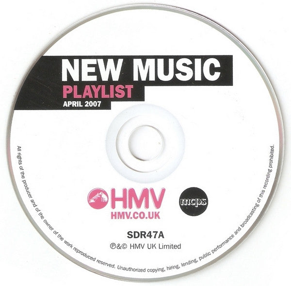 Various : New Music - Playlist : April 2007 (CD, Comp, Promo)