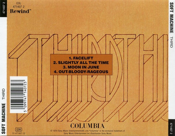 Soft Machine : Third (CD, Album, RE, Son)