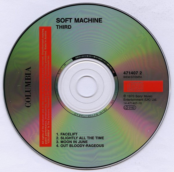 Soft Machine : Third (CD, Album, RE, Son)