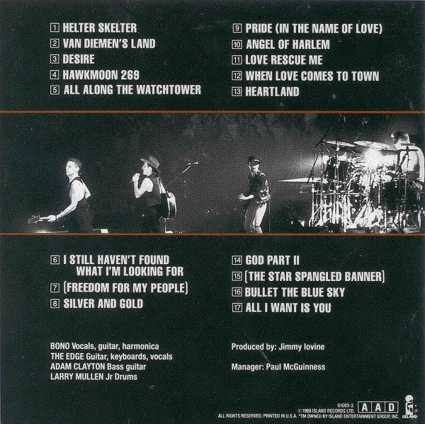 U2 : Rattle And Hum (CD, Album)