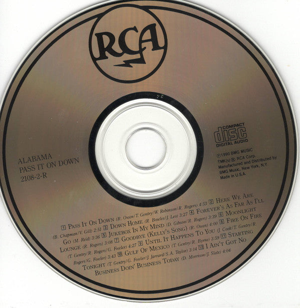 Alabama : Pass It On Down (CD, Album)