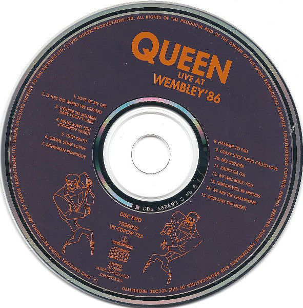 Queen : Live At Wembley '86 (2xCD, Album, Fat)