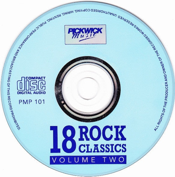 Various : 18 Rock Classics Vol. 2 (From The 60's, 70's & 80's) (CD, Comp, Tur)