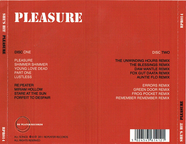 She's Hit : Pleasure (2xCD, Album)