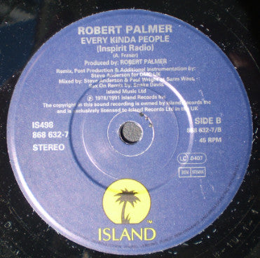 Robert Palmer : Every Kinda People (7", Single)