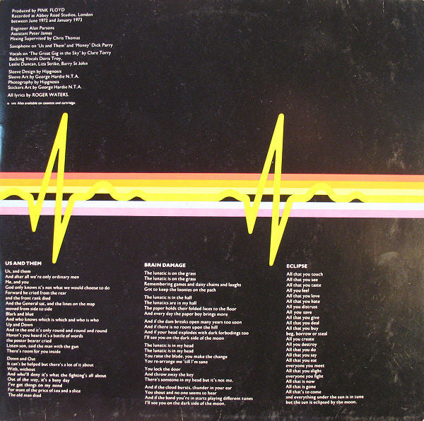 Pink Floyd : The Dark Side Of The Moon (LP, Album, Cir)