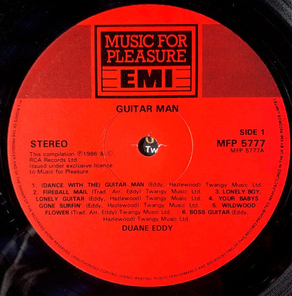 Duane Eddy : Guitar Man (LP, Comp)