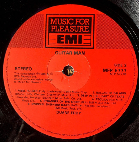 Duane Eddy : Guitar Man (LP, Comp)