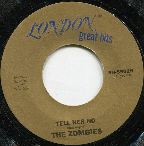 The Zombies : She's Not There / Tell Her No (7", Single, Mono, RE)