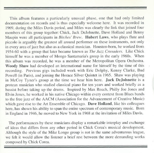 Chick Corea & Michael Longo : Piano Giants (CD, Comp)