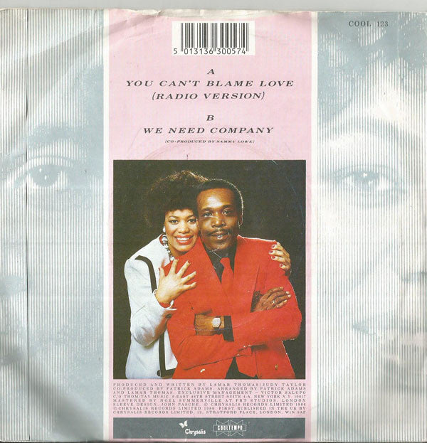 Thomas & Taylor : You Can't Blame Love (7")