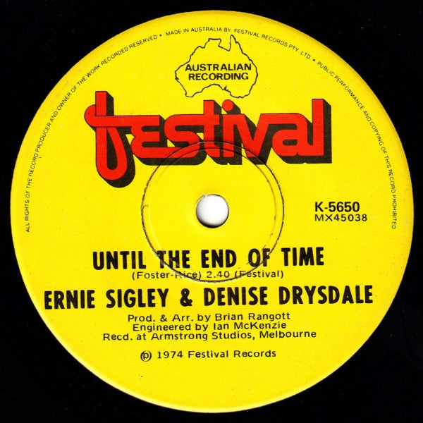 Ernie Sigley & Denise Drysdale : Hey Paula (7", Single)