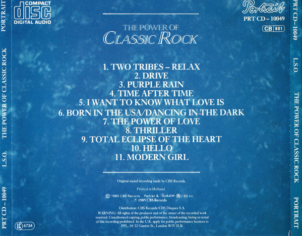 London Symphony Orchestra With The Royal Choral Society : The Power Of Classic Rock (CD, Album)