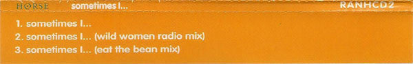 Horse : Sometimes I... (CD, Single)