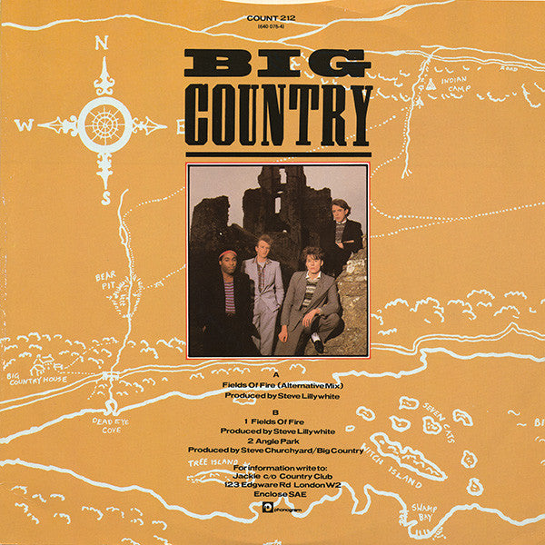 Big Country : Fields Of Fire (12", Single)