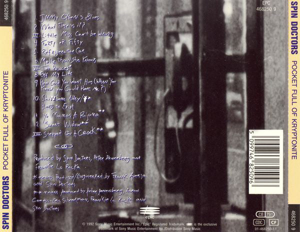Spin Doctors : Pocket Full Of Kryptonite (CD, Album, S/Edition)
