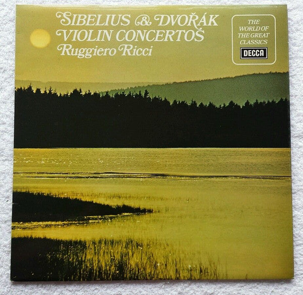 Jean Sibelius & Antonín Dvořák, Ruggiero Ricci : Violin Concertos (LP, Album, Comp)