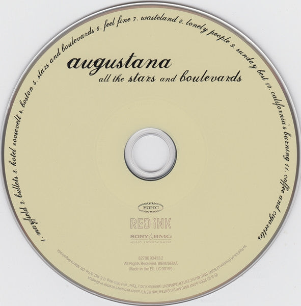 Augustana : All The Stars And Boulevards (CD, Album)