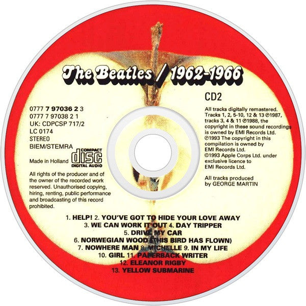 The Beatles : 1962-1966 (2xCD, Comp, RE, RM)