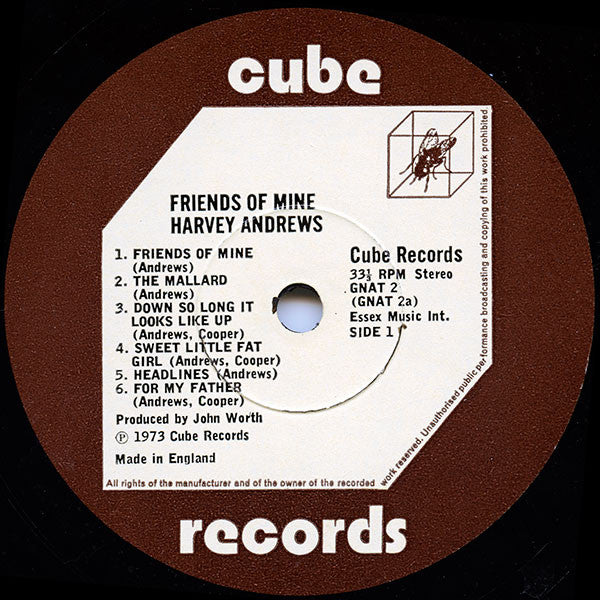 Harvey Andrews : Friends Of Mine (LP, Album)