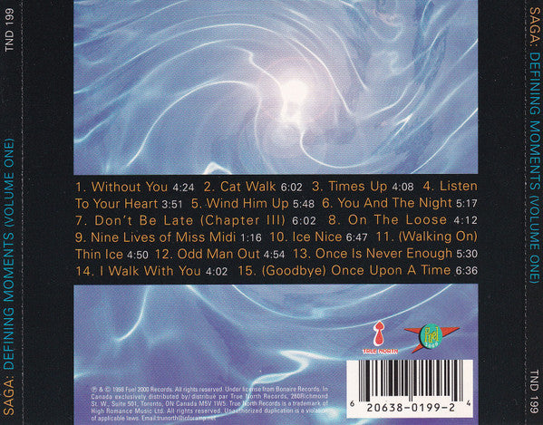 Saga (3) : Defining Moments (Volume One) (CD, Comp)