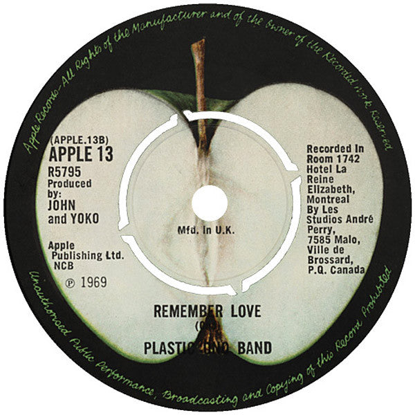 The Plastic Ono Band : Give Peace A Chance / Remember Love (7", Single, Kno)