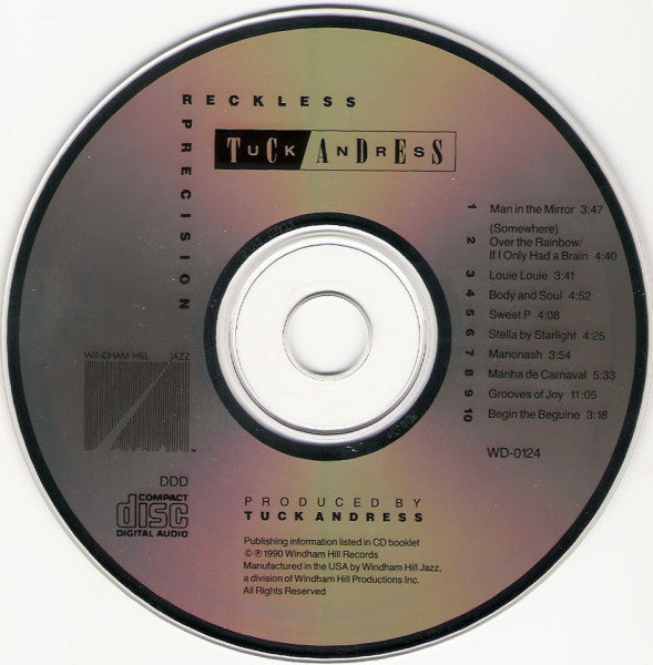 Tuck Andress : Reckless Precision (CD, Album)