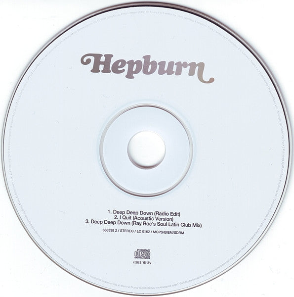 Hepburn : Deep Deep Down (CD, Single, CD1)