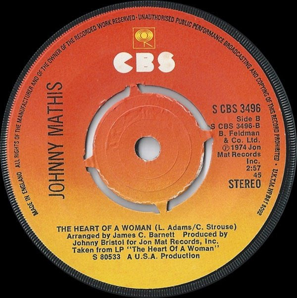 Johnny Mathis - Feel Like Makin Love (7) (Very Good Plus (VG)) - DaddyPop