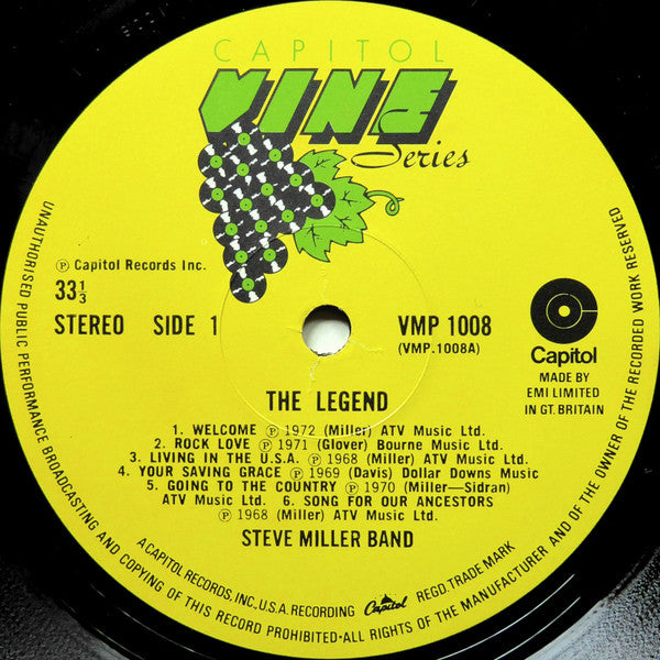 Steve Miller Band : The Legend (LP, Comp)