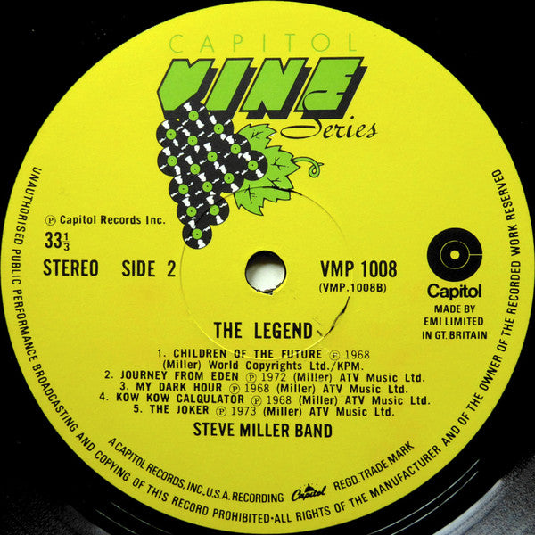 Steve Miller Band : The Legend (LP, Comp)