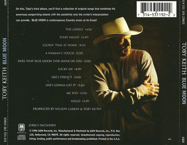 Toby Keith : Blue Moon (CD, Album)