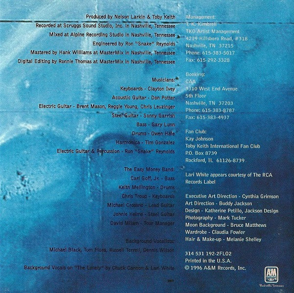 Toby Keith : Blue Moon (CD, Album)