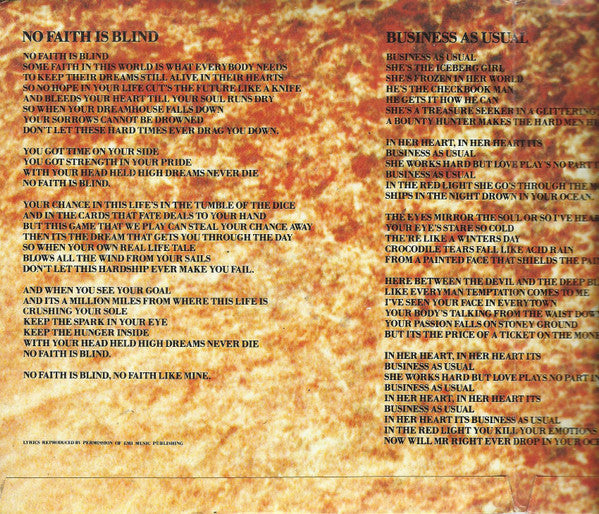 Silent Running : No Faith Is Blind (2x7", Single, Ltd)