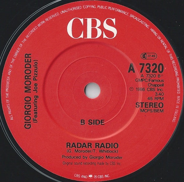 Berlin : Take My Breath Away (Love Theme From "Top Gun") (7", Single)