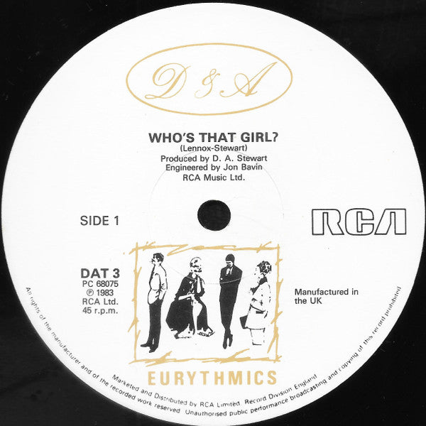 Eurythmics : Who's That Girl? (12", Single)