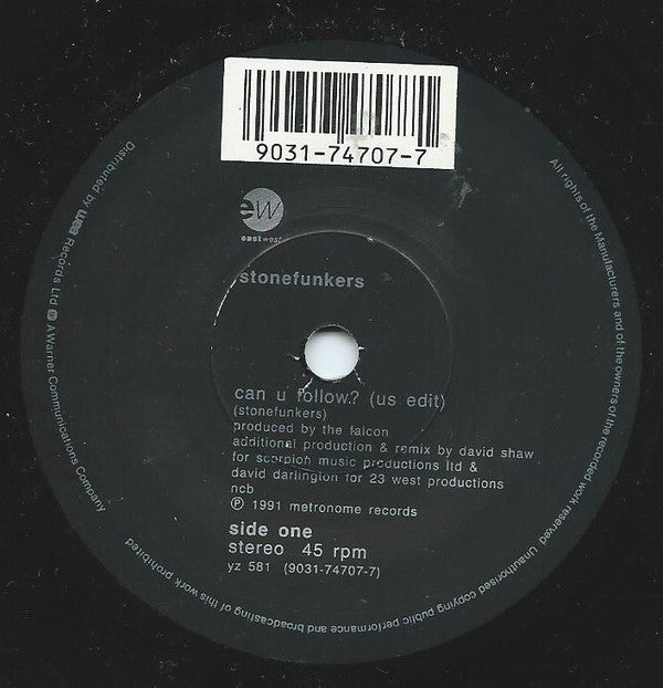 The Stonefunkers : Can U Follow? (7", Single)
